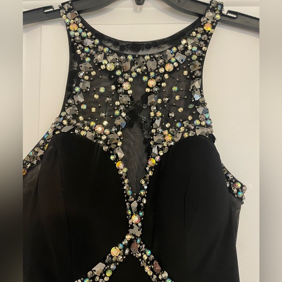 Black Floor Length Gown - Picture 2 of 4